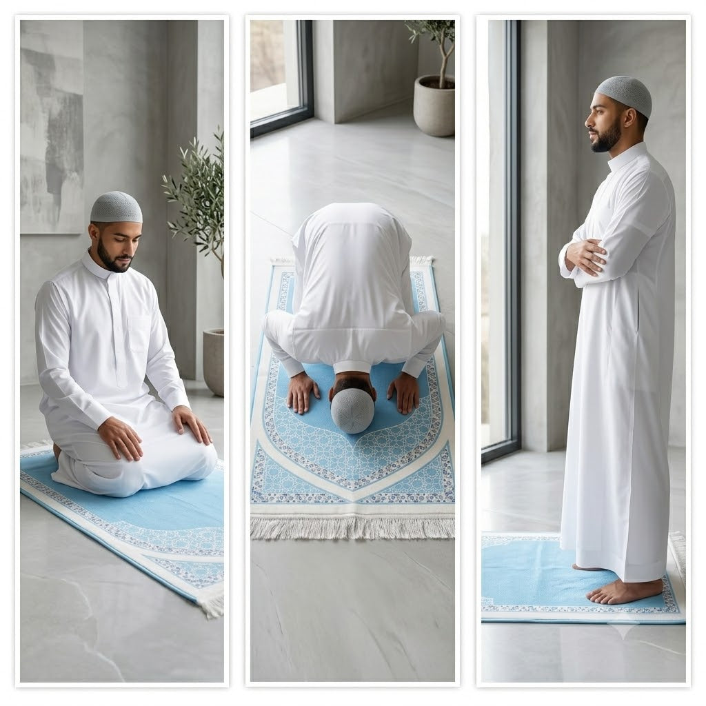 Mosque Inspired Prayer Mat – Elegant 3D Printed Soft Fabric Prayer Rug