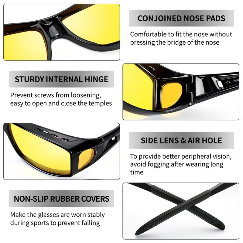 Night Vision Driving Glasses – Anti-Glare Polarized Lenses