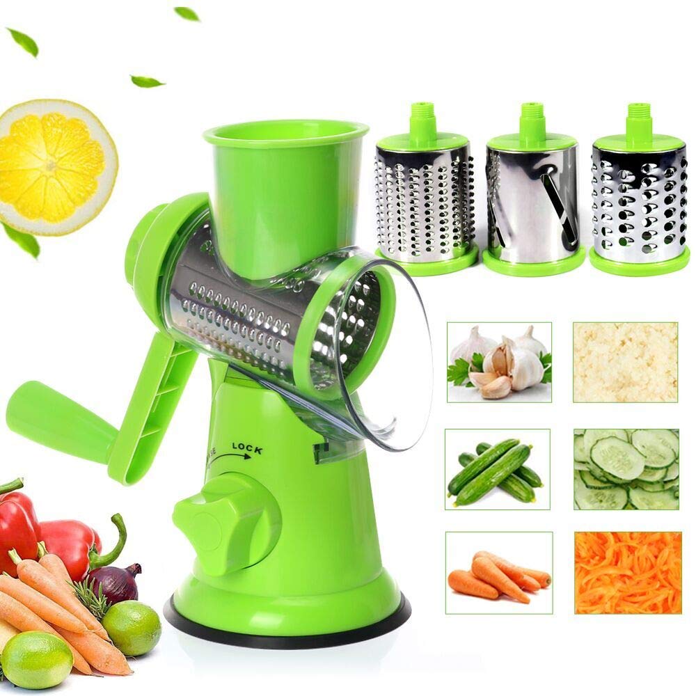 3-in-1 Rotating Cheese Slicer & Vegetable Grater