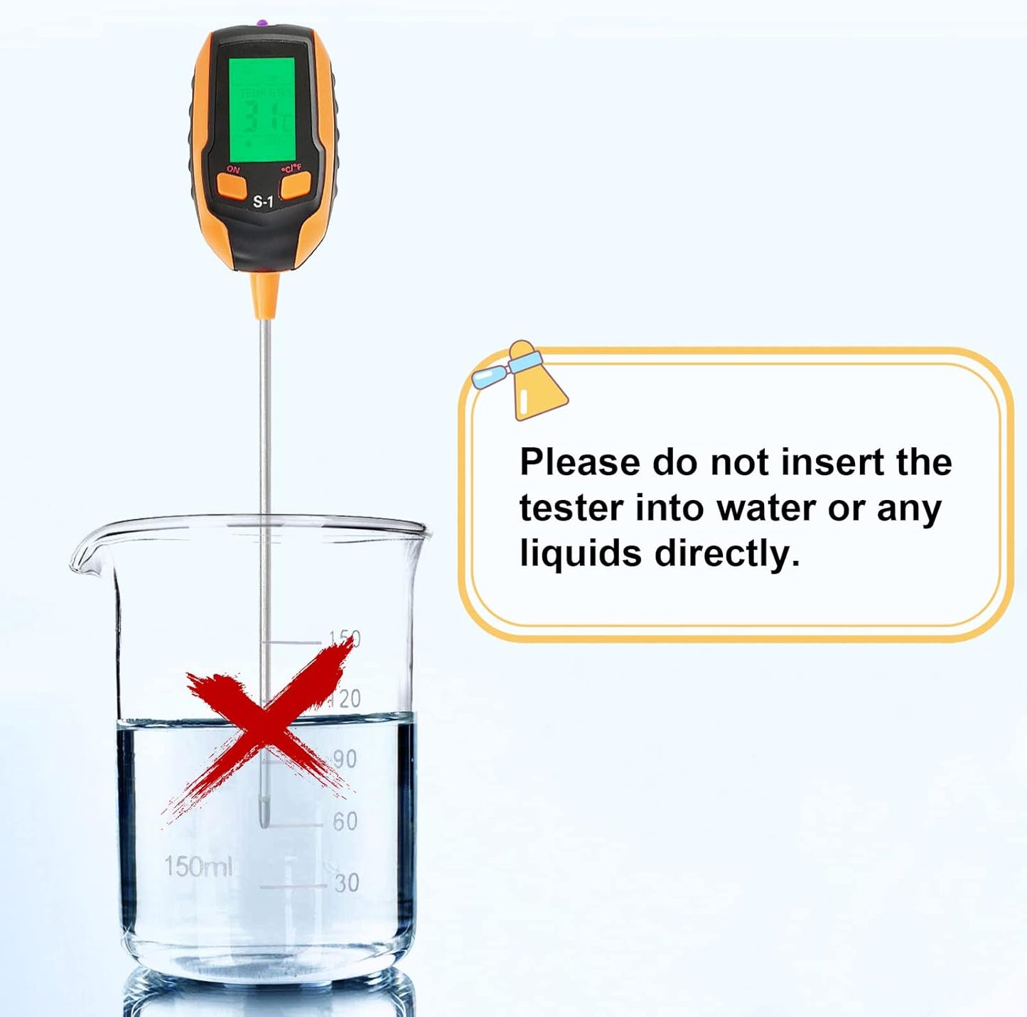 Digital 4-in-1 Soil Test Meter