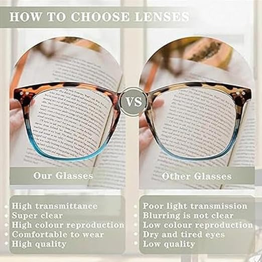 Unisex Leopard Color-Changing Presbyopia Glasses – Anti Blue Light Eyewear