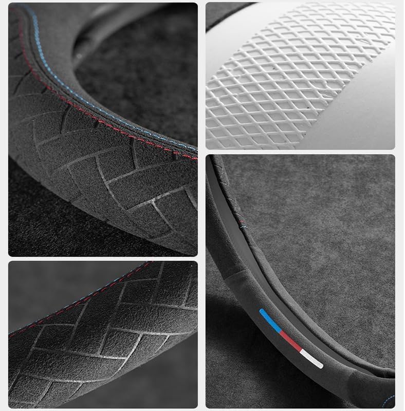 Soft Suede Steering Wheel Cover – Comfort, Grip & Style for All Cars