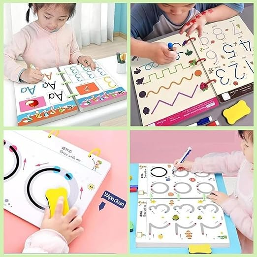 Magic Tracing Book – Kids Pen Control & Early Learning Practice Set