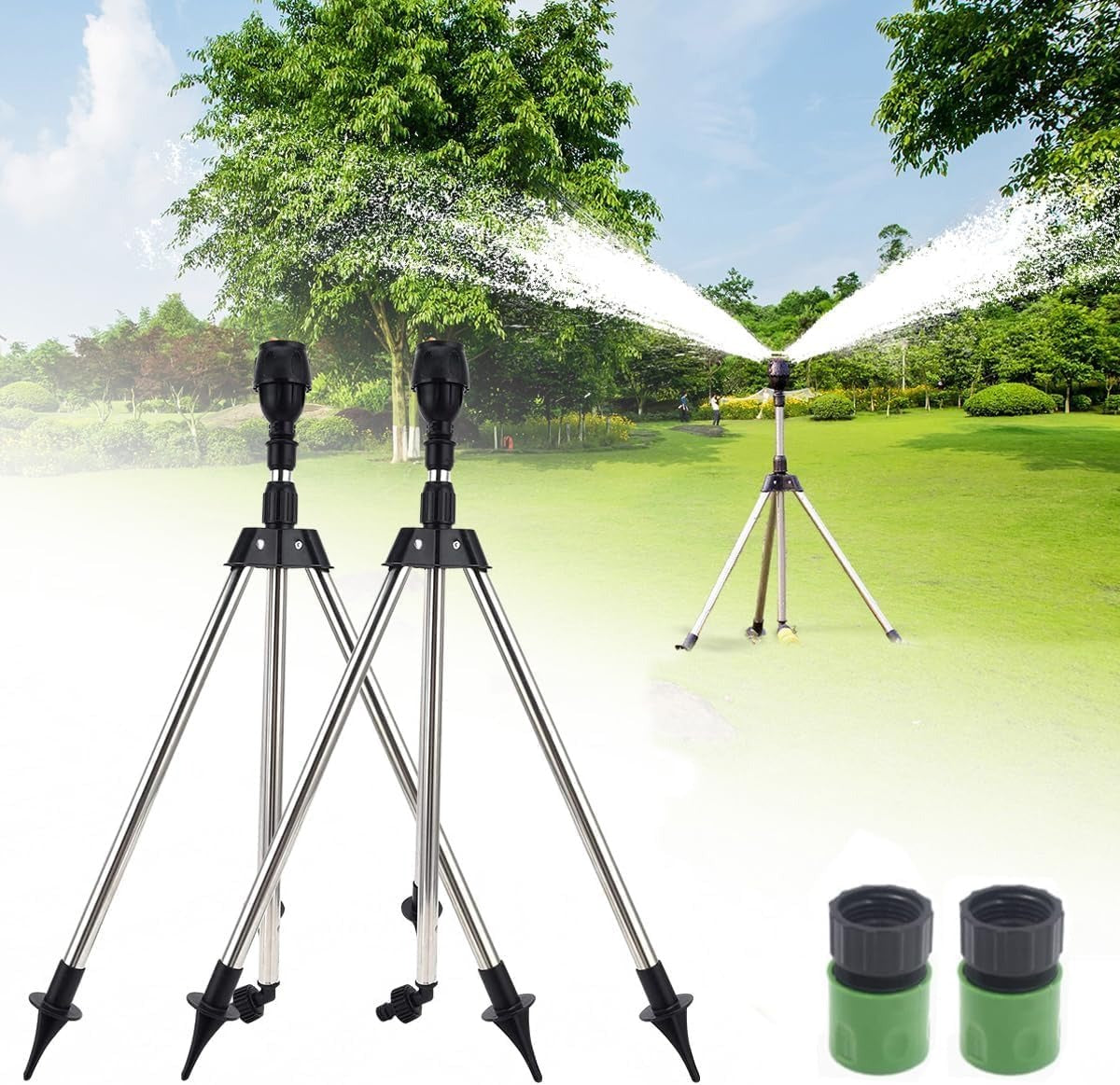 360° Telescopic Tripod Sprinkler