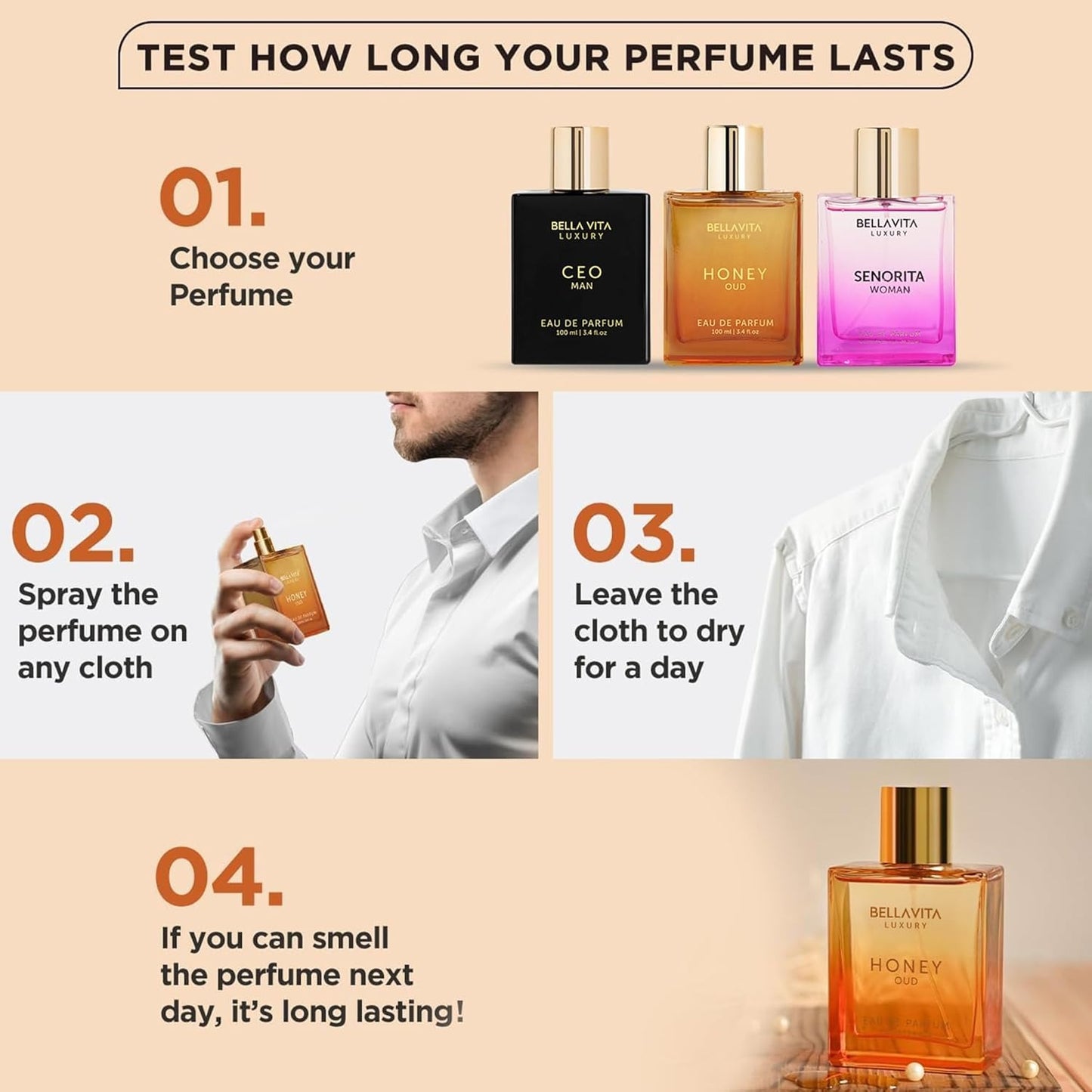 Bella Vita Luxury Honey Oud Perfume
