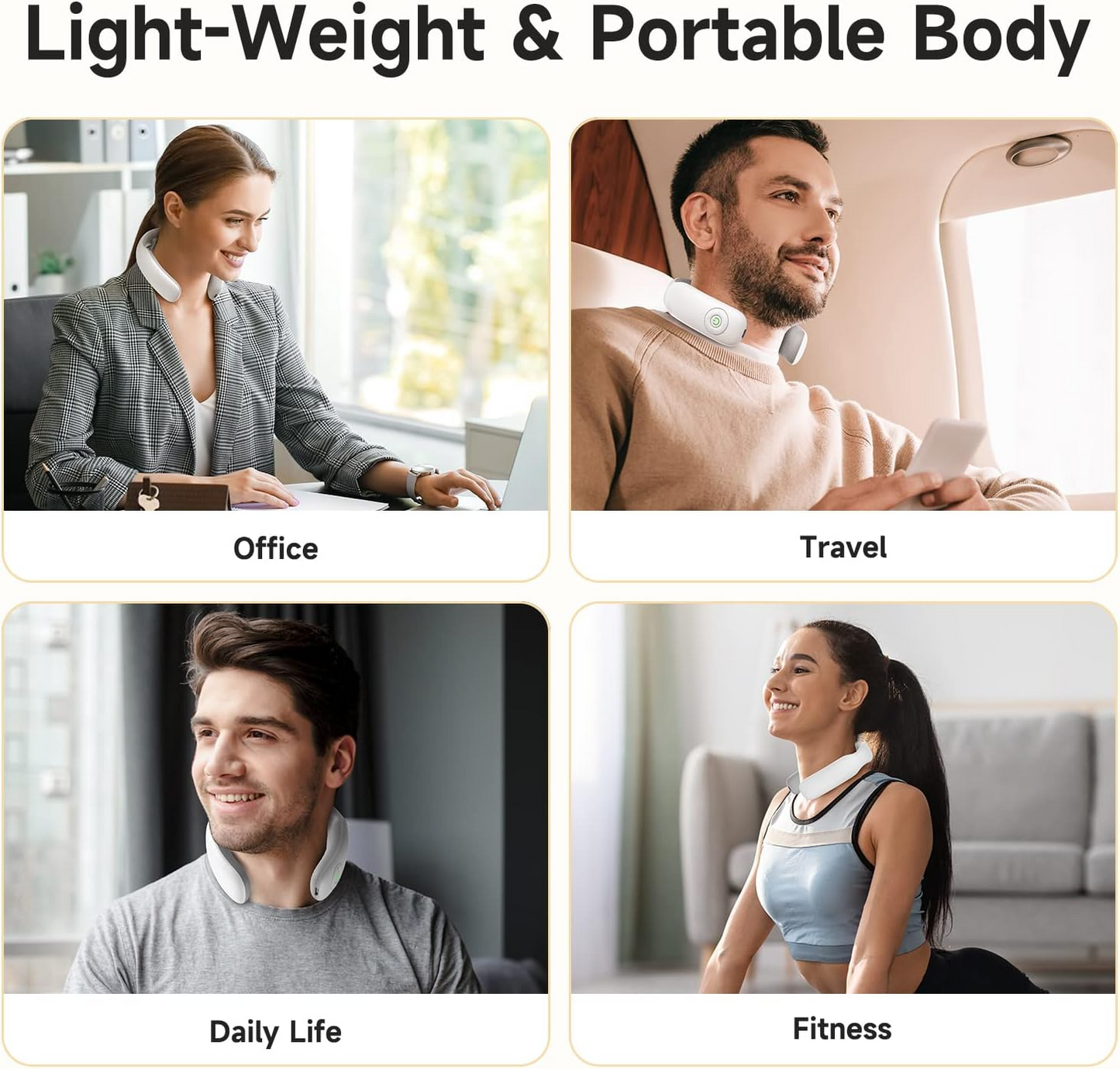Smart EMS Neck & Shoulder Massager – Wireless Relaxation Device