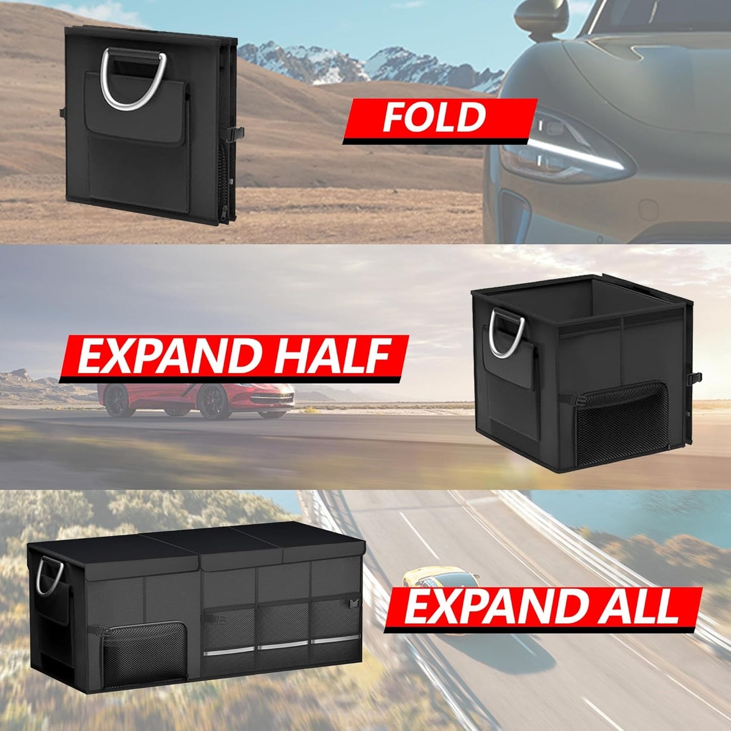 Premium Foldable Car Trunk Boot Organizer