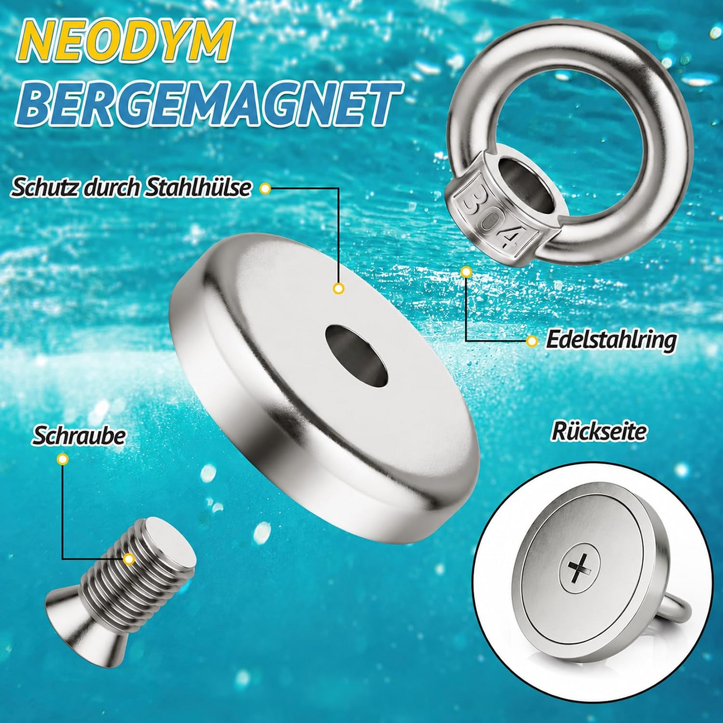 Strong Magnetic Salvage Magnet – Heavy-Duty Magnet