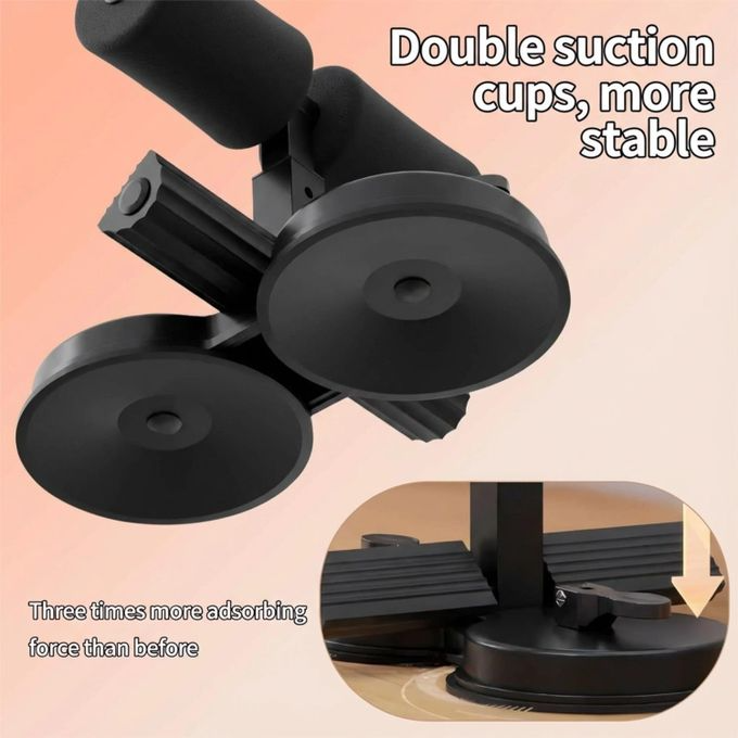 Foldable Sit Up Assist Device – Double Suction Cup Home Fitness Equipment