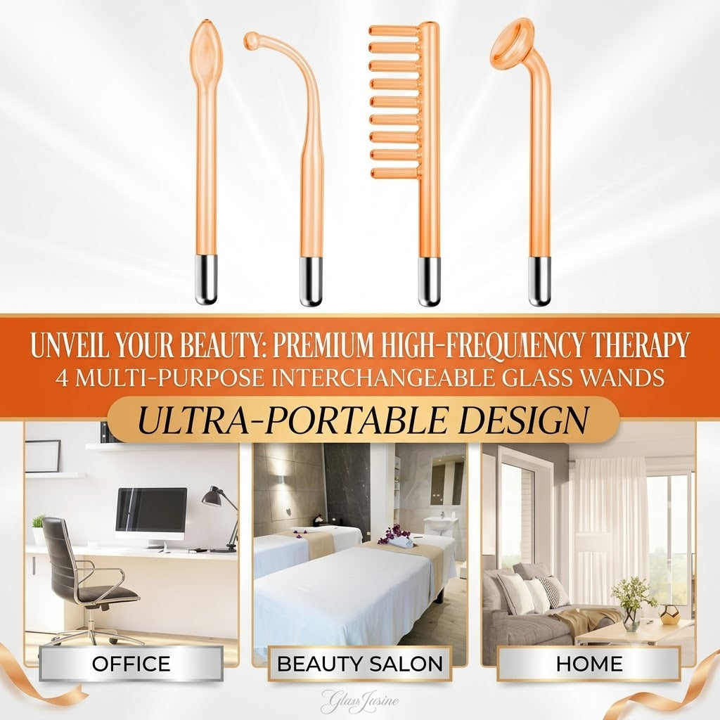 Portable High Frequency Facial Electric Skin Care & Scalp Massage