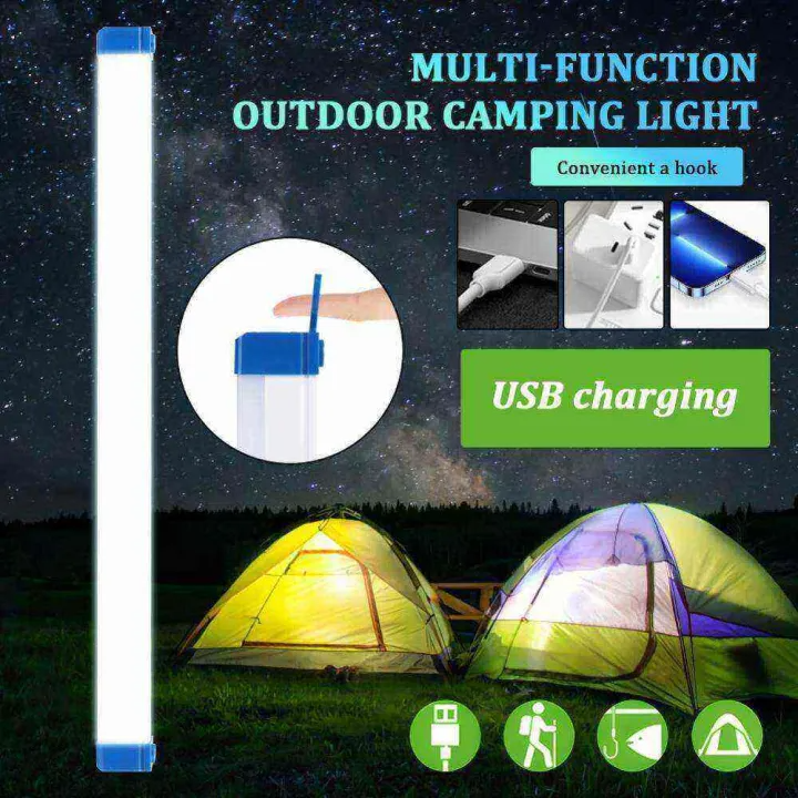 Portable LED Rechargeable Tube Camping Light Magnetic Hanging