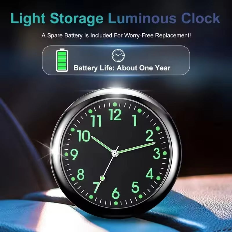 Vintage Luminous Mini Clock for Car