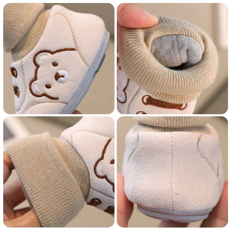 Baby Slip-On Shoes – Soft Sole Non-Slip Winter Cotton Shoes (6–12 Months)