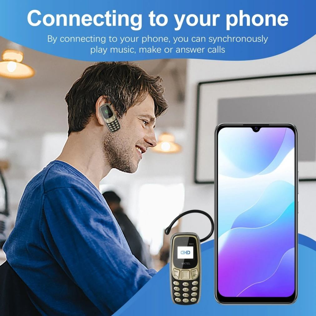 Mini Pocket Phone – Ultra Compact Dual SIM Mobile with Bluetooth & Physical Keyboard