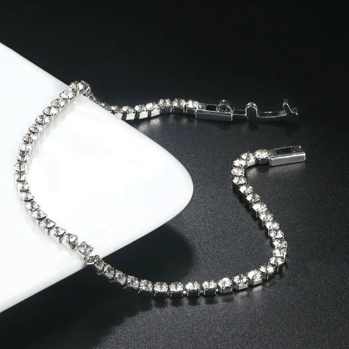 Crystal' Tennis Necklace