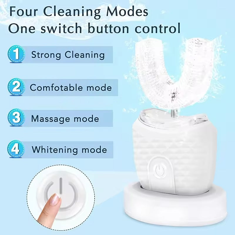 U-Shaped Electric Toothbrush — 360° Silicone Design