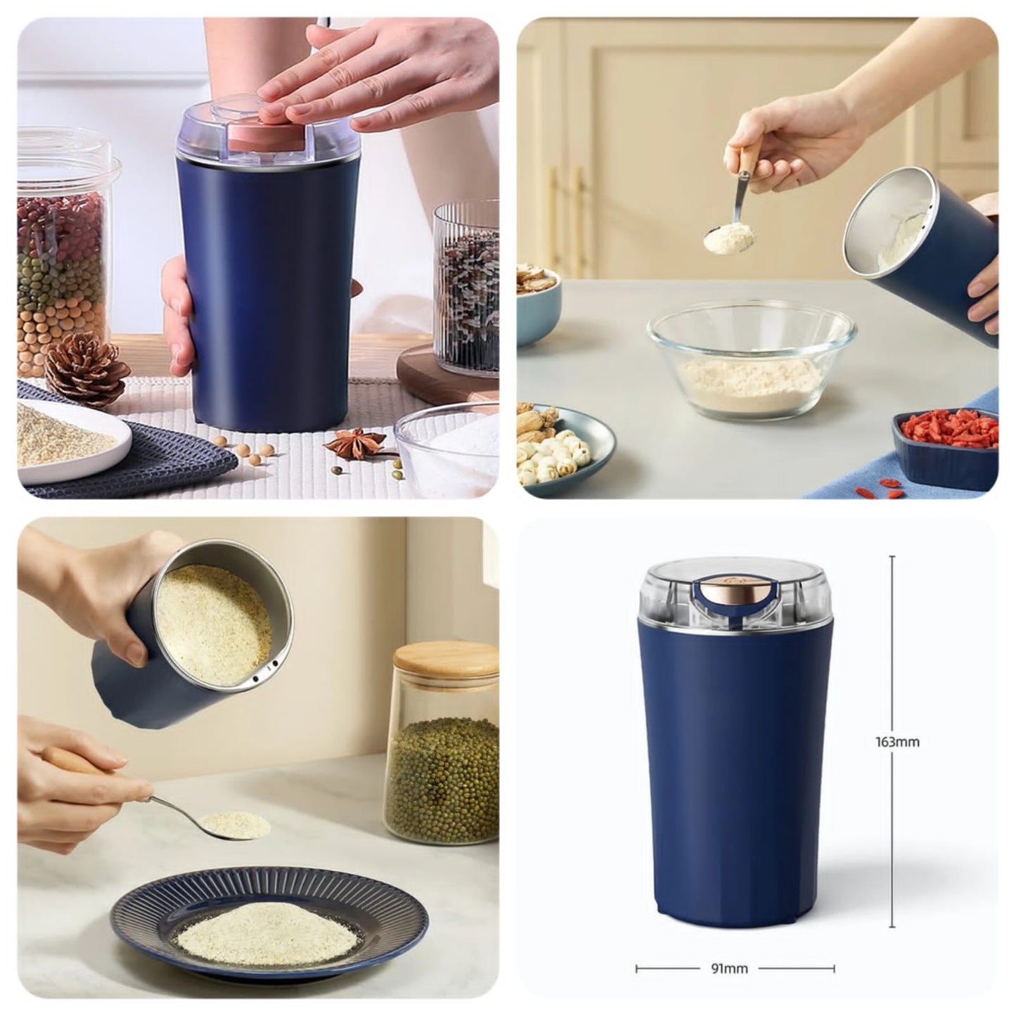 Portable Electric Grinder – Compact & Powerful for Spices & Herbs