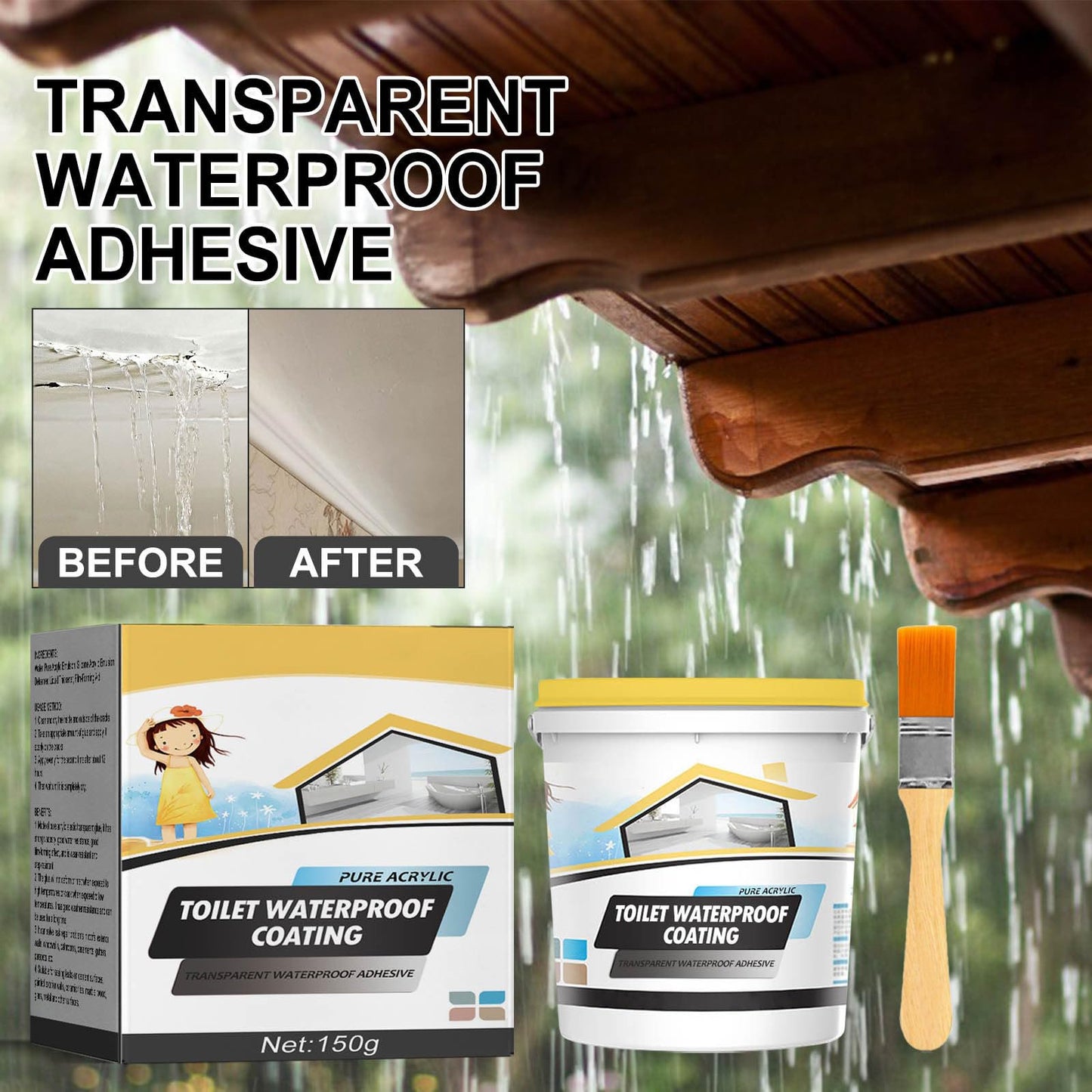Clear Waterproof Patch & Seal Liquid!