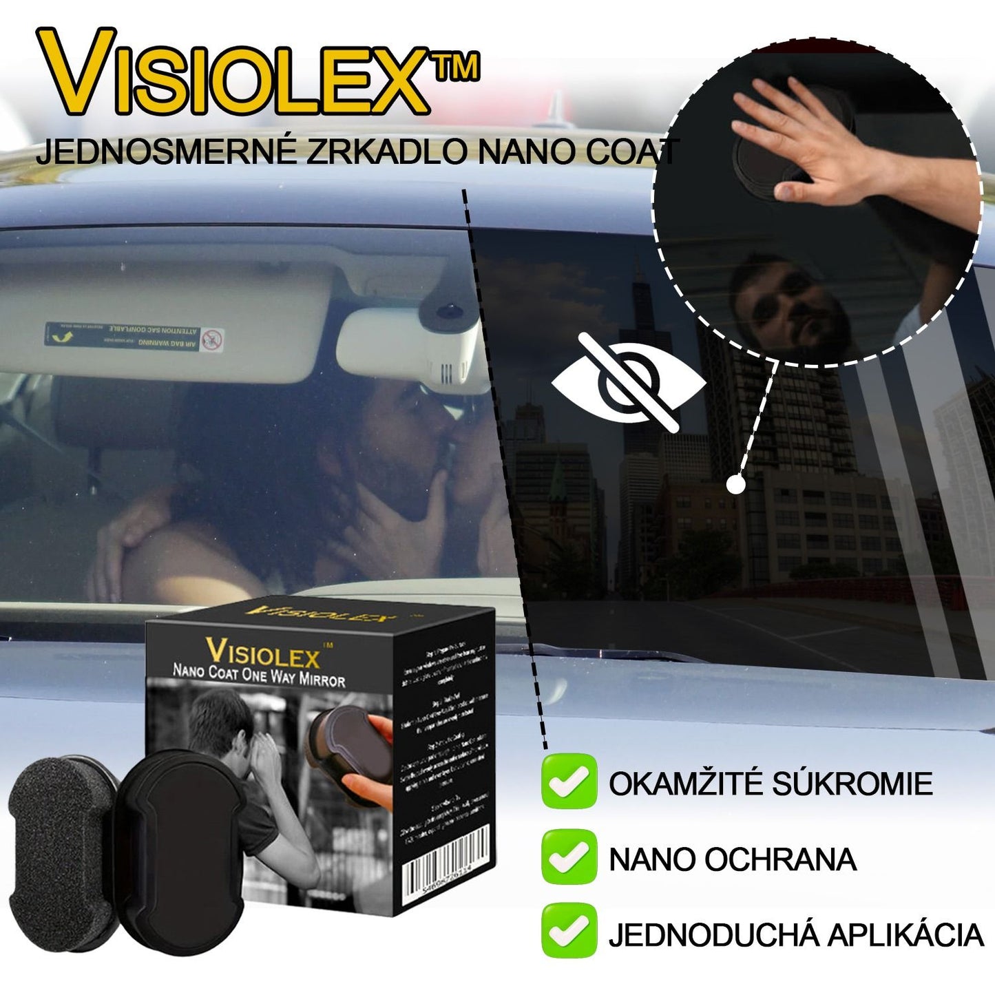 Visiolex™ Vertex Nano Coat One Way Mirror