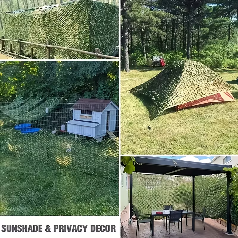 Thickened Oxford Camouflage Net – Outdoor Shade Cover for Yard, Roof & Garden Greening