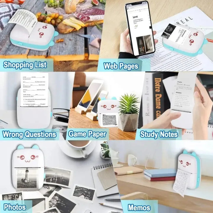 Mini Portable Pocket Printer – Thermal Label & Memo Printer
