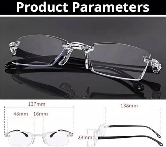 Vision Aid Color-Changing Anti-Blue Light Presbyopia Glasses