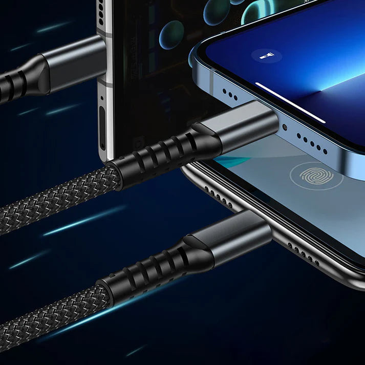 Transparent Luminous 3-in-1 Charging Cable
