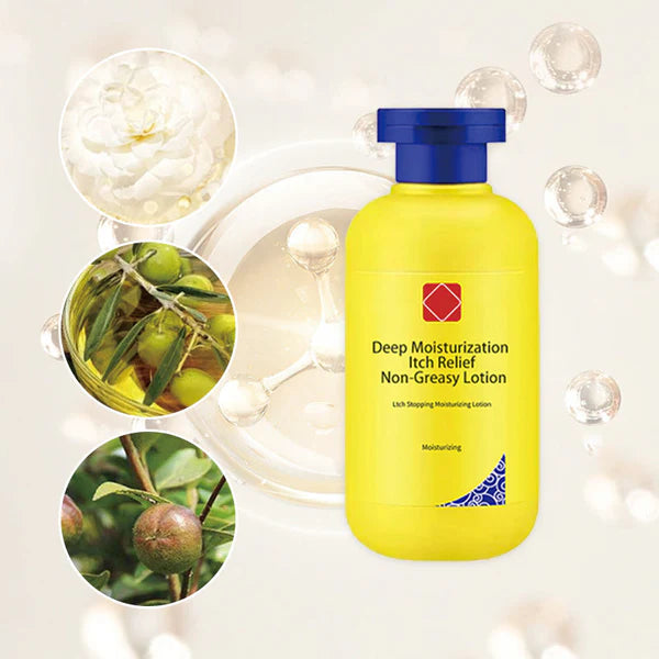 Non-greasy, anti-itch and deep moisturizing lotion