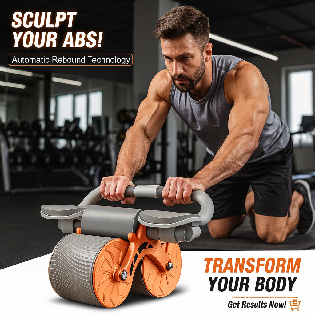 Abdominal AB Wheel Roller — Ultimate Core Workout