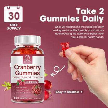 Natural Organic Cranberry Gummies – Women’s Urinary Tract Health Support