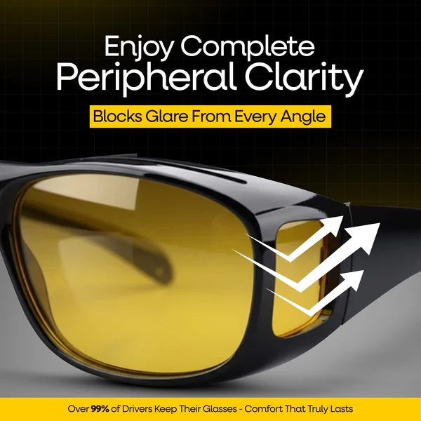 Men’s Night Vision Cycling Glasses – Driving & Outdoor Protection Goggles