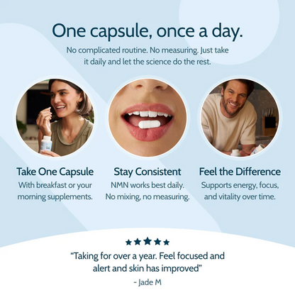 Nicotinamide Mononucleotide (NMN) Capsules Daily Antioxidant Supplement
