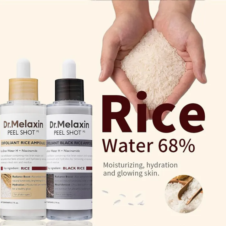 Rice Face Peel Shot – White & Black Rice Exfoliating Essence