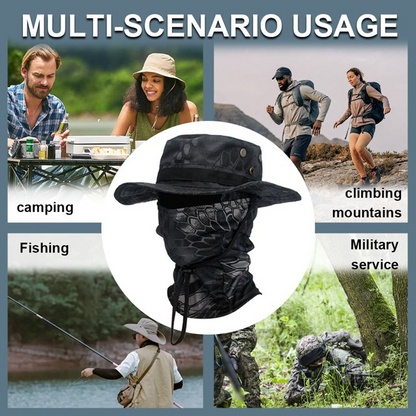 Tactical Camouflage Bucket Hat Set – Outdoor Sun Protection Camo Hat