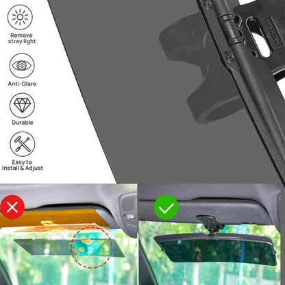 Universal Car Sun Visor – Polarized Shield for Day & Night