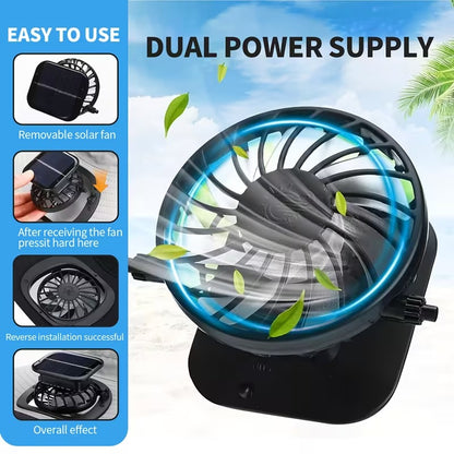 Solar Fan Hat with Wide Brim – USB & Solar Powered Cooling Cap