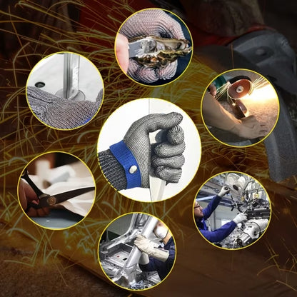 Stainless Steel Mesh Gloves – Cut-Resistant Protection