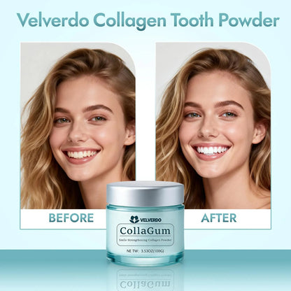 Collagen Infused Dental Tooth Powder – Gentle Whitening & Oral Care