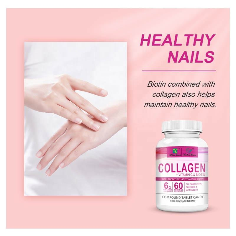 Collagen Vitamin C Biotin Tablets for Skin, Hair, Nails