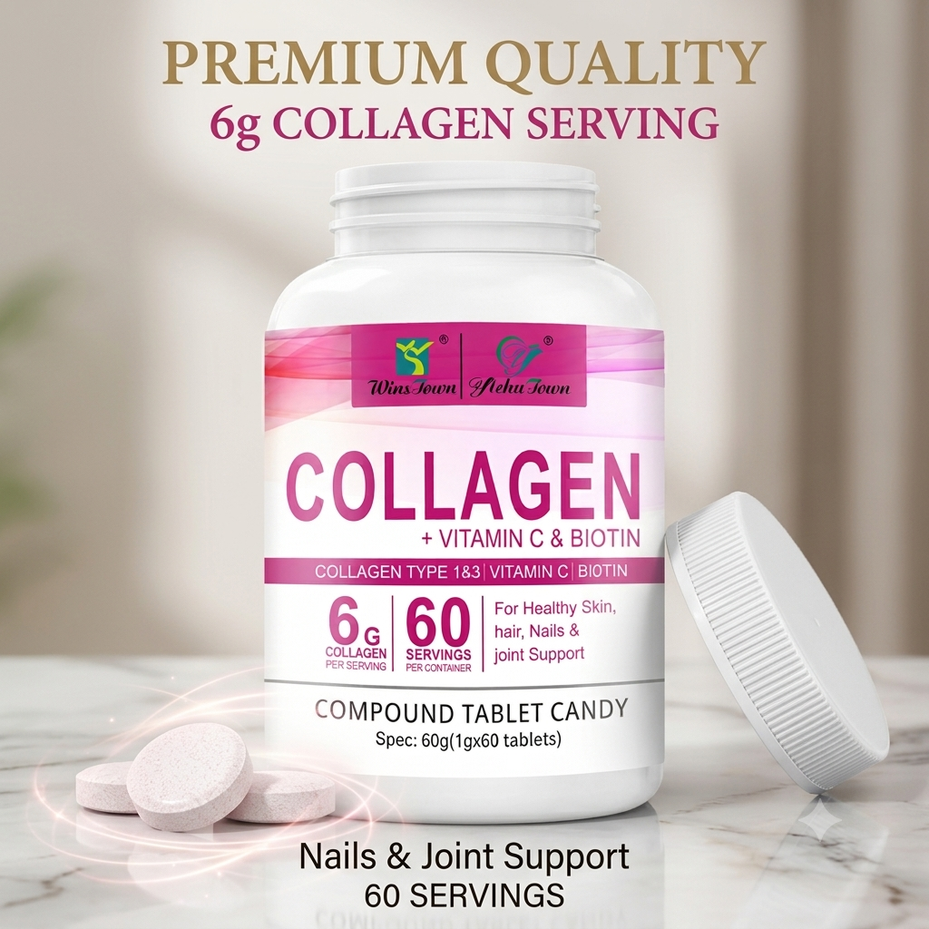 Collagen Vitamin C Biotin Tablets for Skin, Hair, Nails