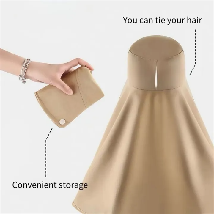 Long Shawl Cape Sun Hat – Full Coverage Outdoor Protection Hat