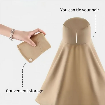 Long Shawl Cape Sun Hat – Full Coverage Outdoor Protection Hat