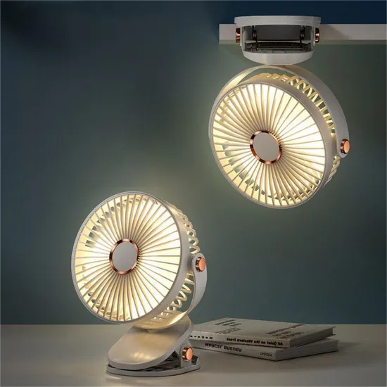 Portable USB Clip Fan – Ultra Quiet Rechargeable Cooling Fan