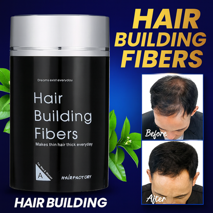 Dexe Hair Building Fibers (Black) - Instantly Fuller, Thicker Hair
