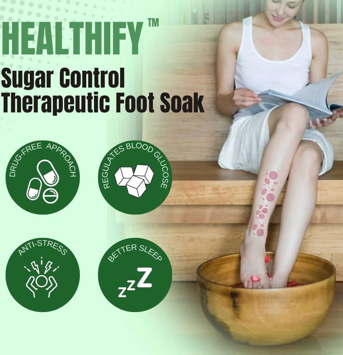 Healthify™ Sugar Control Therapeutic Foot Soak