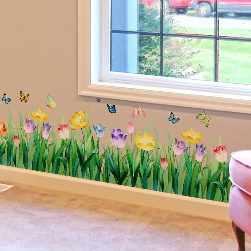 Self-Adhesive 3D Green Grass Wall Stickers