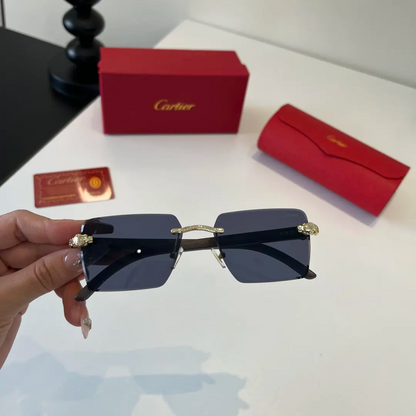 Trendy Rimless Rectangle Sunglasses – Fashion Sun Shades for Men & Women