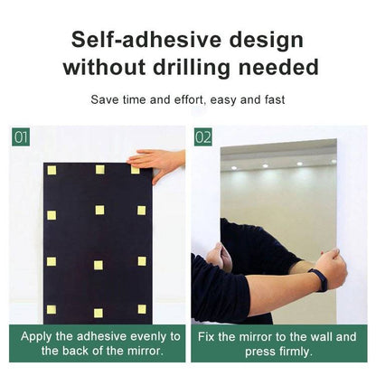 Full Length Wall Mounted Unbreakable Acrylic Mirror