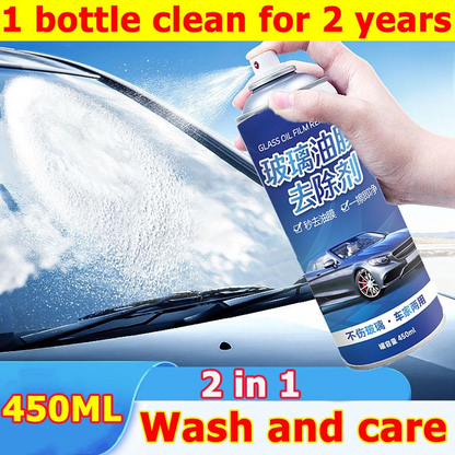 Oil Film Cleaner Spray – Windshield & Glass Water Stain Remover