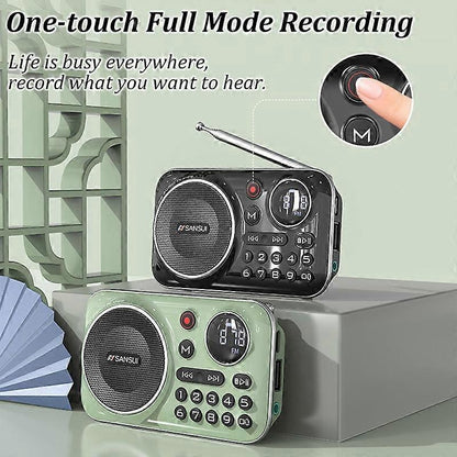 F21 Mini Wireless Speaker with FM Radio – Simple, Portable & Elderly-Friendly